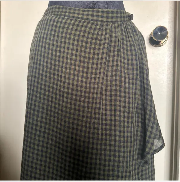 MNG by Mango plaid midi skirt with ruffle detail - Image 2