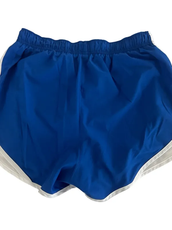 Nike Women's Royal Blue Athletic Shorts with White Panels - Image 2
