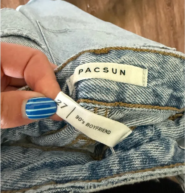 90s Boyfriend PacSun Jeans Distressed High-Rise - Image 5
