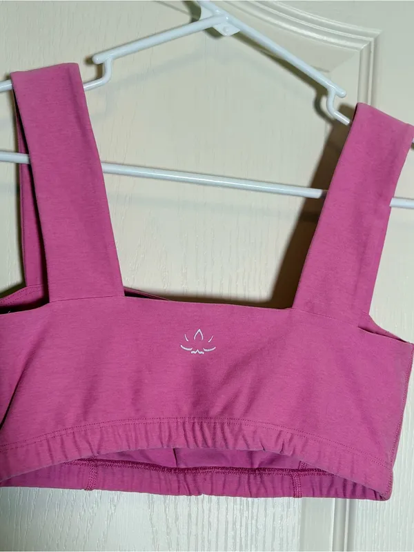 Beyond Yoga Spacedye Squared Bra Pink Bloom Heather Size Small - Image 2