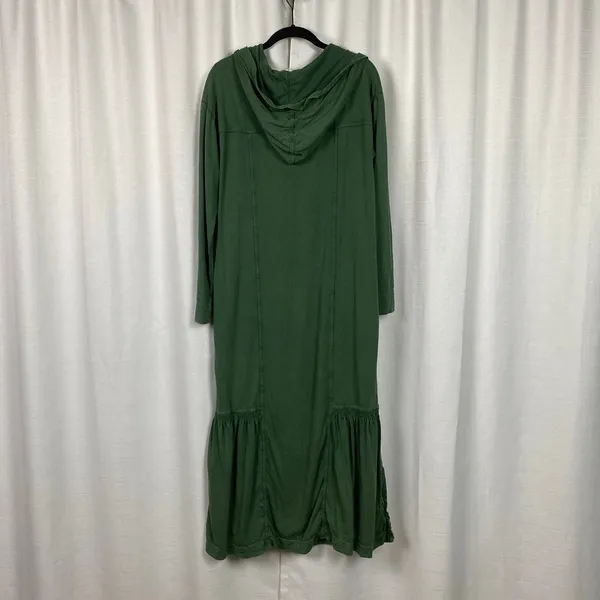 Anthropologie Daily Practice Green Hooded Maxi Dress Sz.XS - Image 12