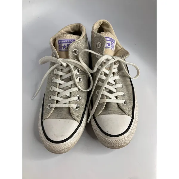 Converse Chuck Taylor Madison Womens 7 Grey Good Mid Top Heathered 563451F - Image 2