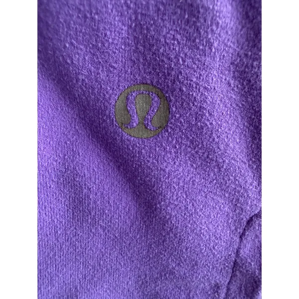 Lululemon Groove Crop Purple Flare Leg Yoga Pants‎ Split Hem Womens Size 6 - Image 3