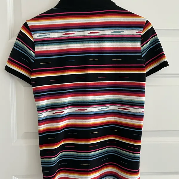 Lauren Ralph Lauren Western Polo Shirt Black Pink Size M - Image 9