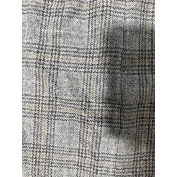 Brooks Brothers‎ 346 Gray Plaid Skirt Front Button Women's Size 6 - Image 7