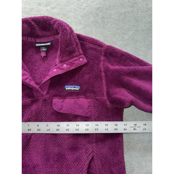 Patagonia‎ Womens Polartec Re-Tool Snap T Purple Fleece Pullover Size Small - Image 6