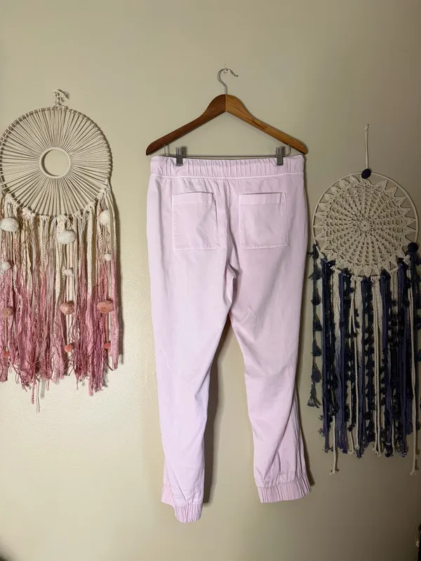 Anthropologie Cloth & Stone Joggers Pants Pink Size Large - Image 2