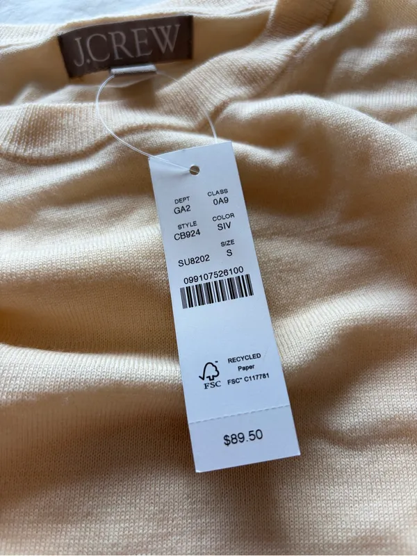 J. Crew Pale Pink Crewneck Sweater - Image 3