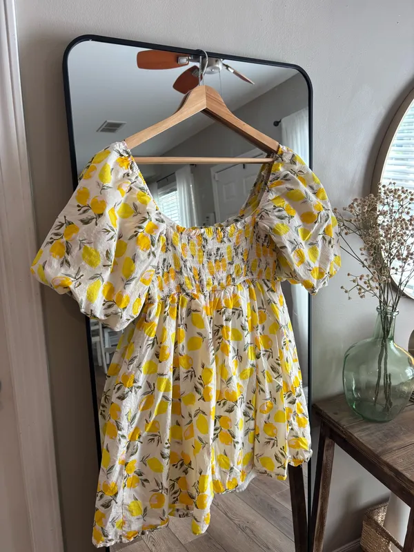 Lemon babydoll dress Yellow - Image 4