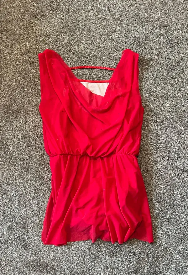 Balera Red Lyrical Costume - Image 3
