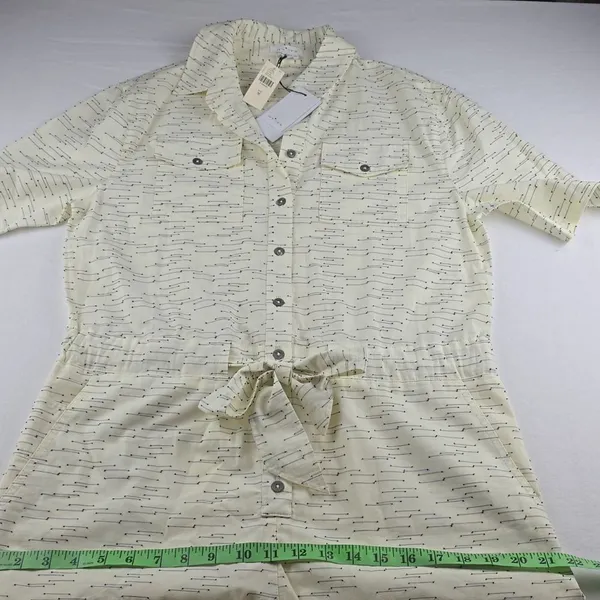 Anthropologie NWT 34°N 118°W Giana‎ Utility Romper Cream Medium - Image 13
