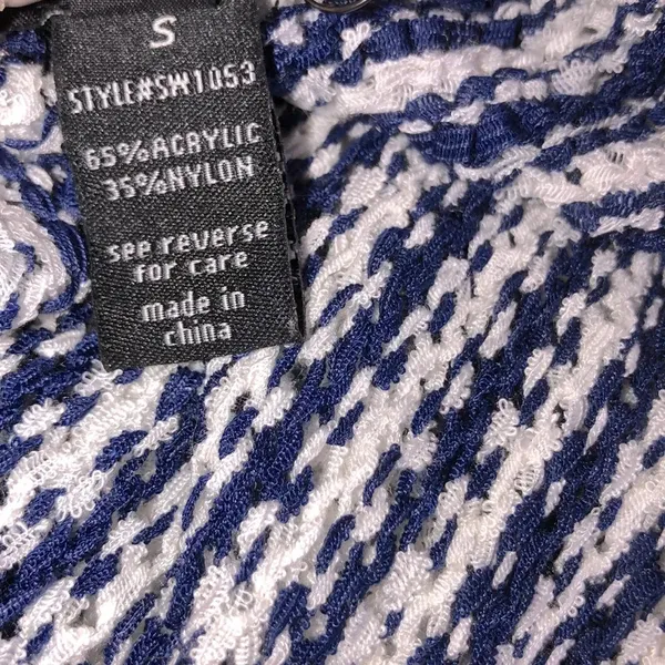 Active Los Angeles small stripe waterfall cardigan White - Image 6
