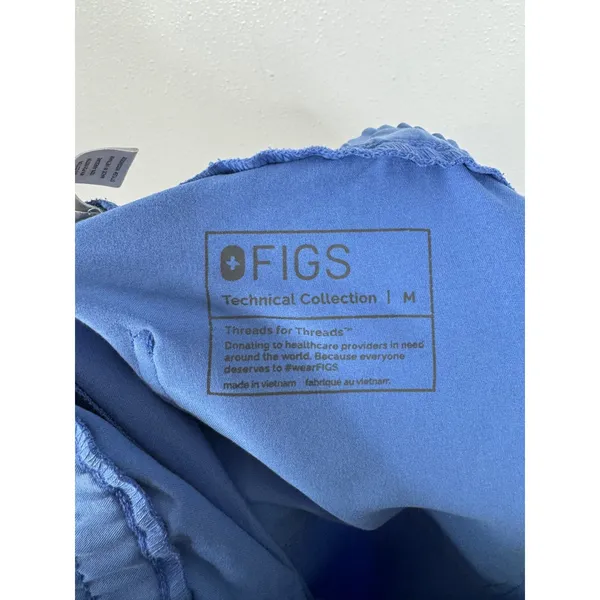 Figs Technical Collection Zamora Jogger Scrub Pants Blue Womens Medium W20SW2028 - Image 3