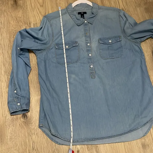 GAP Light Blue Denim Shirt - Image 6