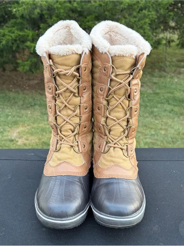 JBU by Jambu Lorna Cold-Weather Quilted Winter Duck Boots Tan Brown 9M - Image 2