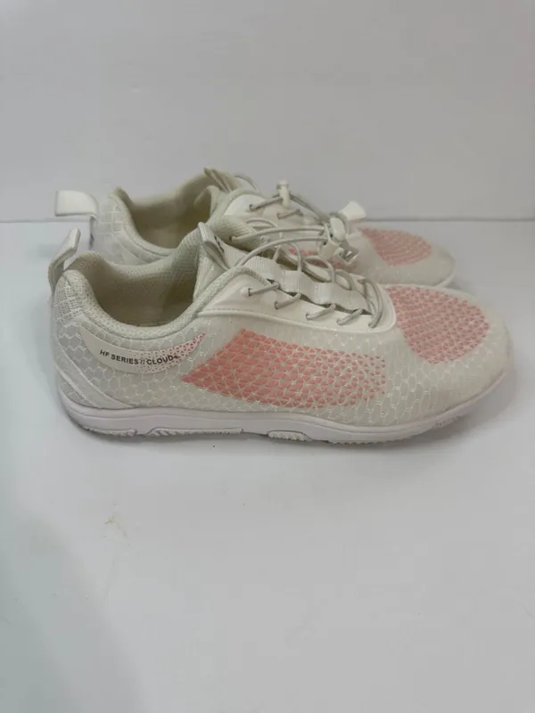 hike Women’s White Athletic Sneakers with Pink Mesh Details - Image 5
