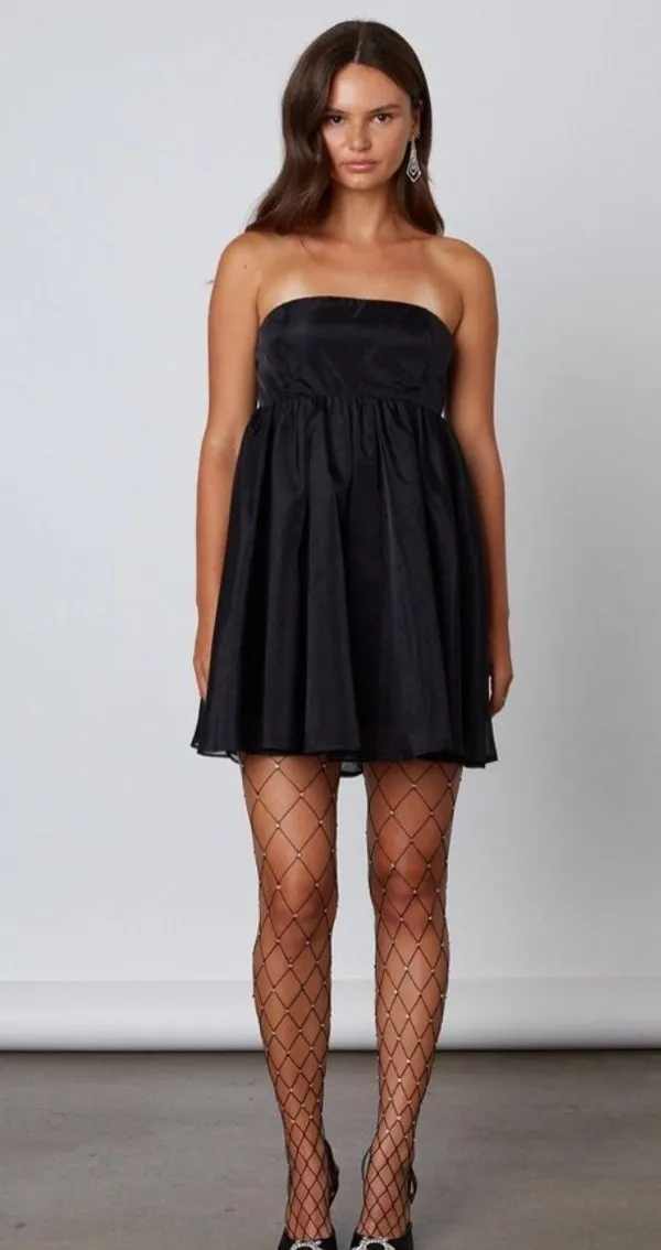 Cotton Candy LA Strapless Organza Babydoll Dress - Image 2