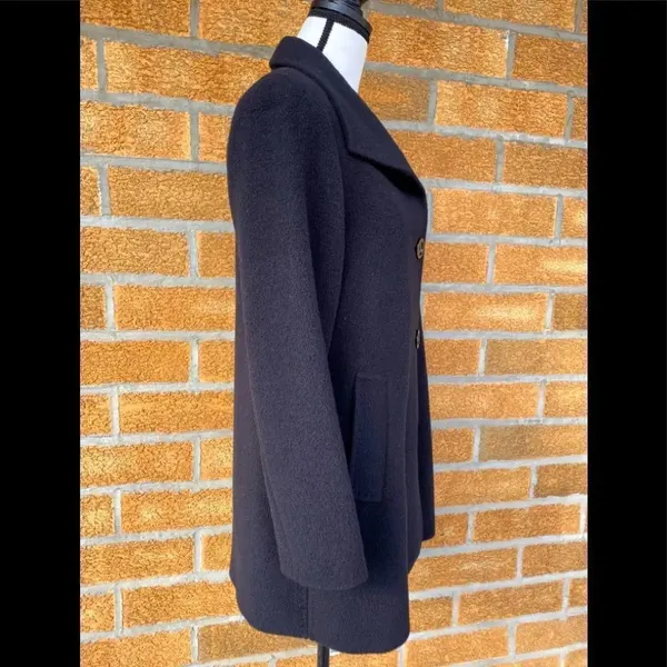 Cinzia rocca alpaca/wool coat size 2 Black - Image 4