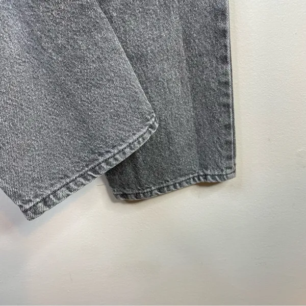Pacsun Eco Gray High Waisted Straight Leg Button Fly Ankle Cropped Jeans 23 - Image 7