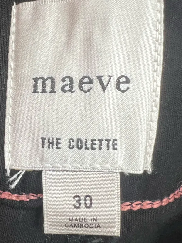Anthropologie Maeve Colette black stretch pants sz 30 - Image 4