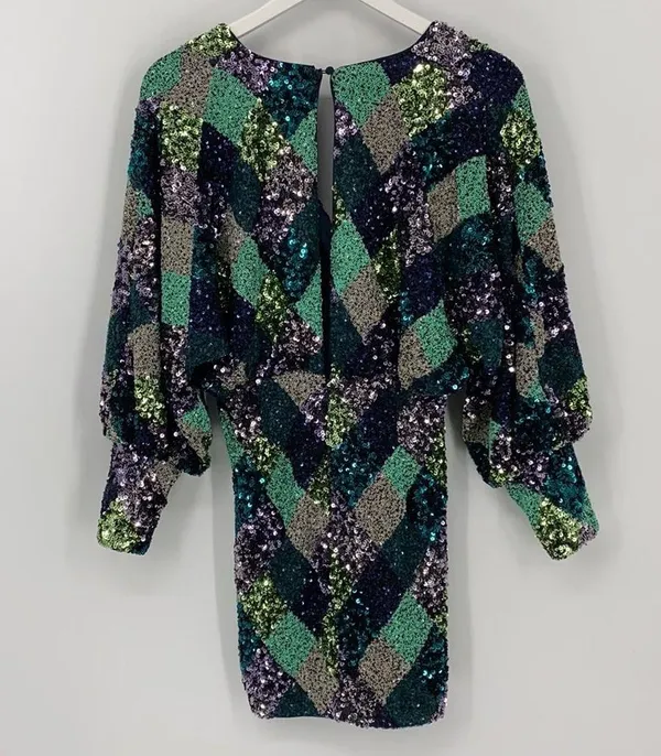 Revolve Song of Style Dolman Sleeve Sequin Mini Dress - Image 3