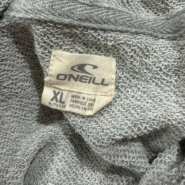O’Neill Grey Cream Lace Hoodie Sweatshirt Women’s XL - Image 5