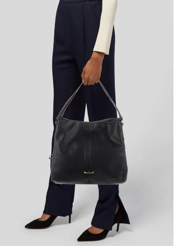 Anne Klein Large Black Shoulder Bag - Image 2