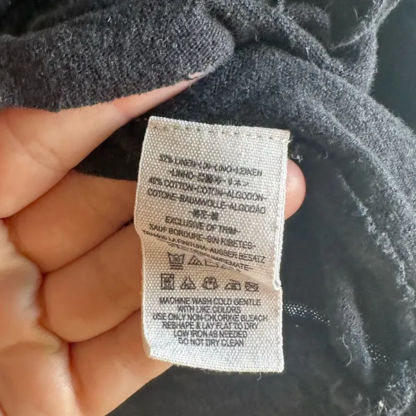 Free People Linen Blend Peasant Style Top - Image 7