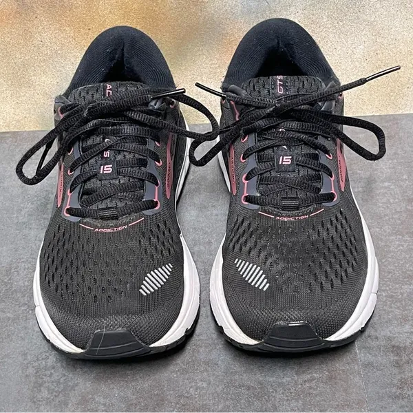 Brooks Addiction GTS 15 Women's Black Narrow Running Shoes Size 7.5 (2A) - Image 10