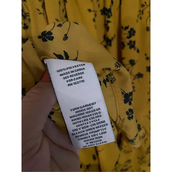 Nanette Nanette Lepore Colonel Mustard Pleated High Neck Dress Sz 6 - Image 8