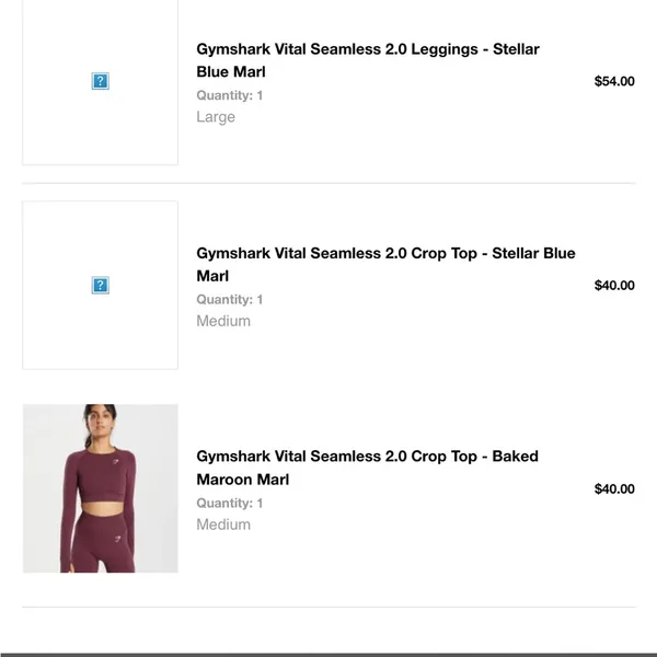 Gymshark NWOT Vital seamless crop 2.0 top in baked maroon marble ( discontinued) - Image 5
