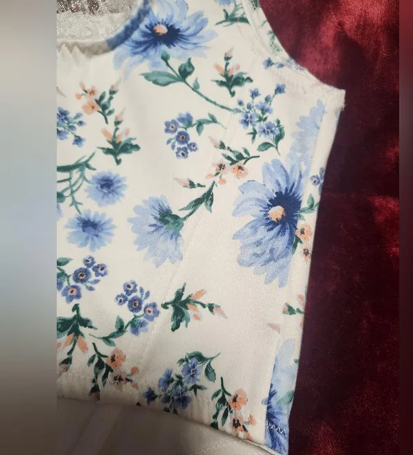 NWT Altar'd State Alex Floral Corset In blue Size L - Image 10