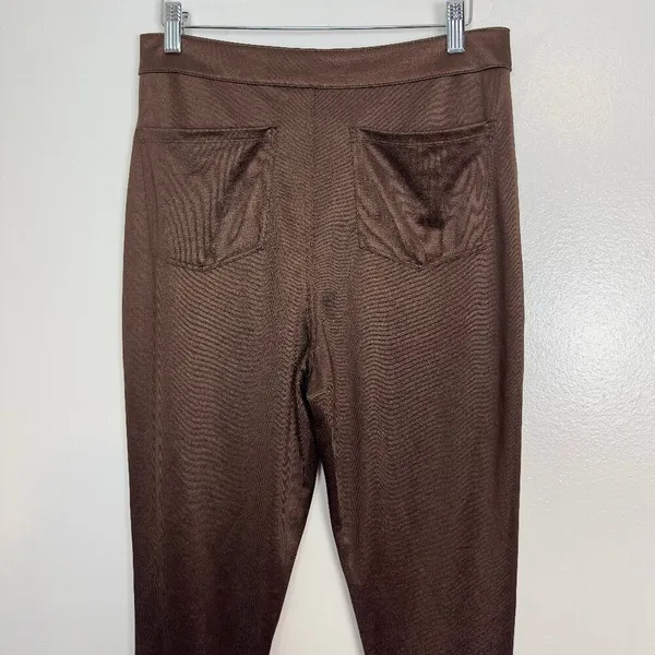 SKIMS Disco Skinny Pants in Cocoa Size Large - Image 9