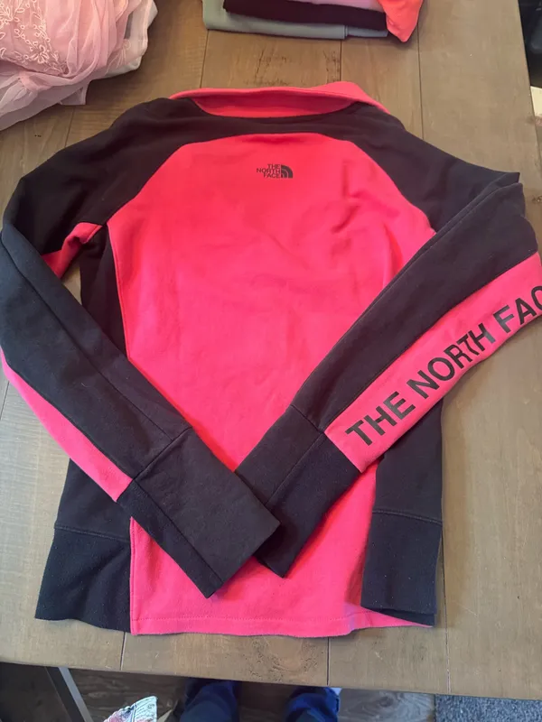 The North Face Size Small Pink and Black Full Zip Track Jacket - Image 4