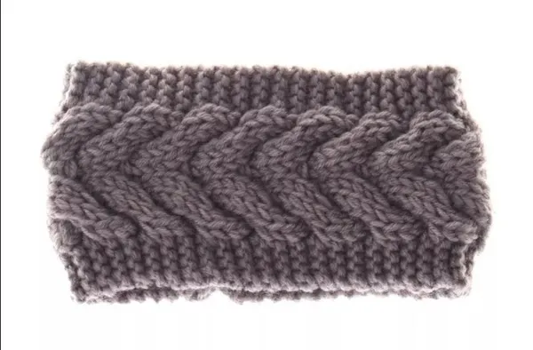 NEW!! Knitted Dark Gray Head Warmer - Image 2
