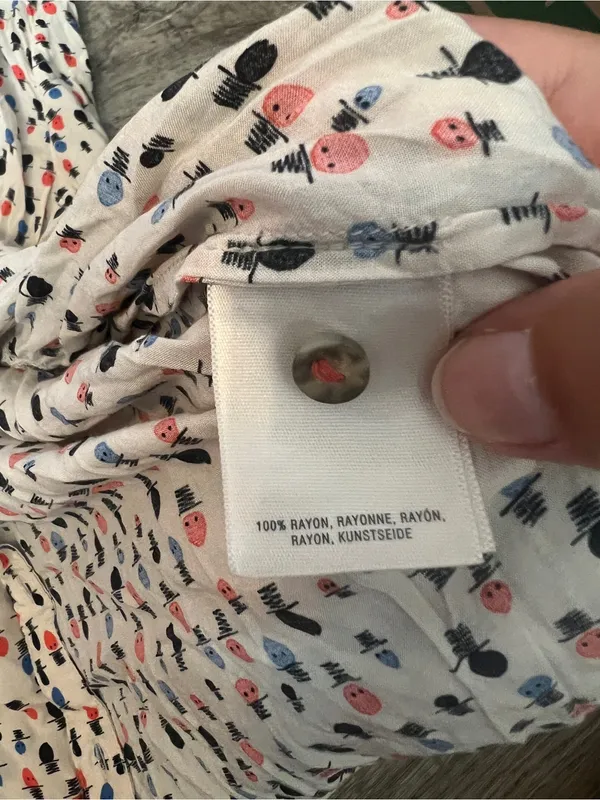 Maeve Anthropologie Printed Pintuck Tunic Blouse Boho Peasant Top US 10 - Image 10