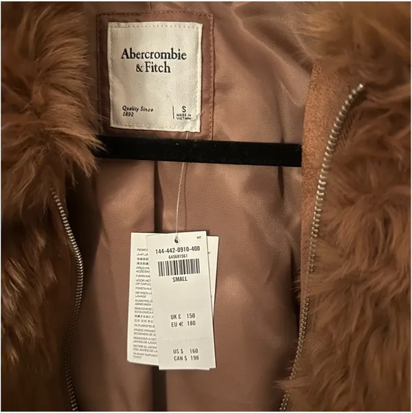 Abercrombie Brown Fur Jacket - Image 2
