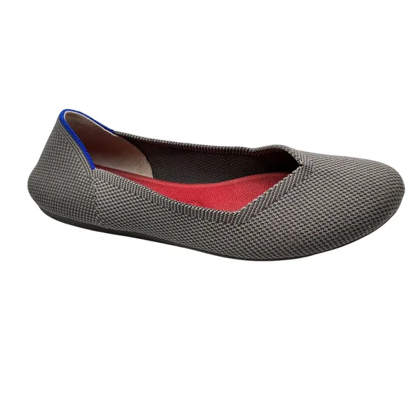 Rothys The Flat Charcoal‎ Heather Grey Pointed Toe Ballet Flats Womens 9 - Image 2