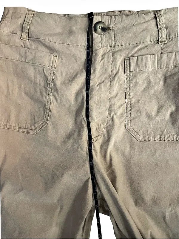 Maeve Anthropologie Colette High Rise Wide Leg Pants Beige Size 31 - Image 10