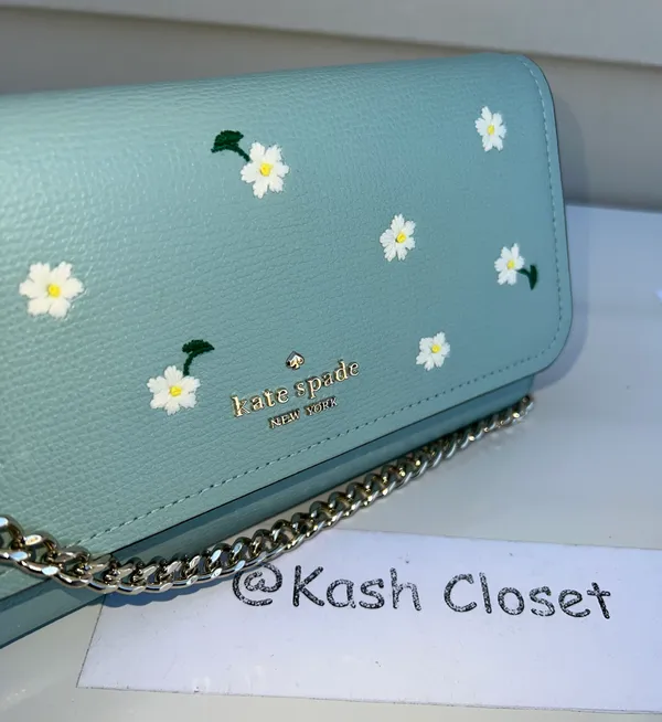 Kate Spade Darcy Embroidered Chain Crossbody & Convertible Wallet - Image 4