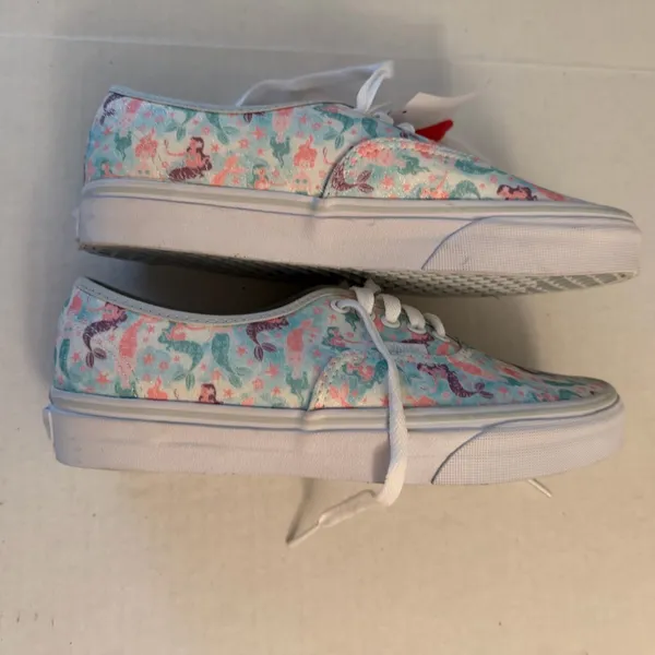 NWT Van’s Authentic Mermaid Ice Flow Glitter Lace Up Sneakers women’s 9 - Image 3