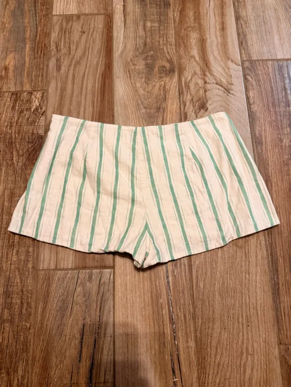 Princess Polly Therese Green Stripe Shorts - Image 4
