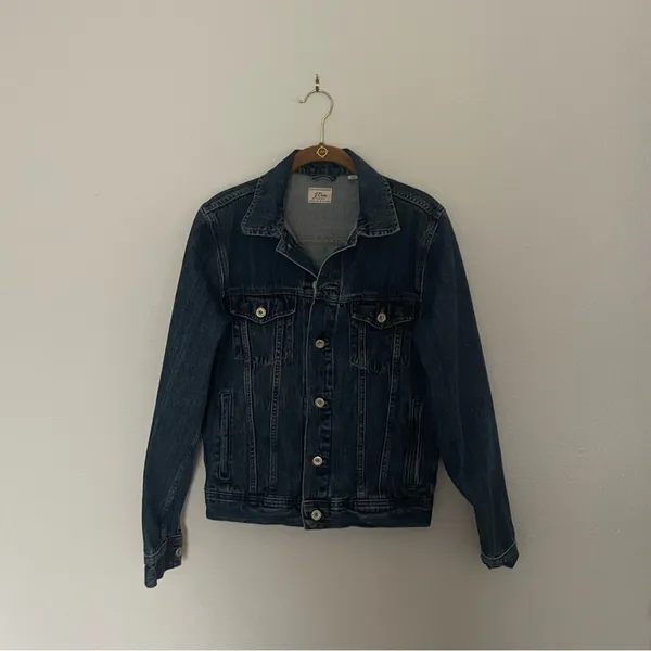 Jean Jacket Dark Wash Y2K 100% cotton - Image 2