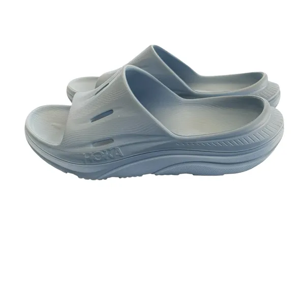HOKA Ora Recovery Uni~Sex Slide 3 Sandals Med Blue Women’s Sz 11 Mens Sz 9 - Image 3
