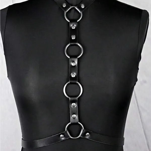 Oring O Ring Harness Belt New Black - Image 6