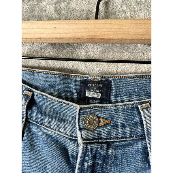 Citizens of Humanity Georgia‎ High Rise Bootcut Jeans Light Wash 28 X 32” Slit - Image 2