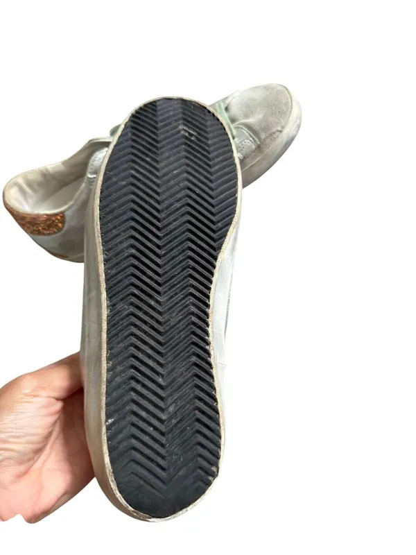 GOLDEN GOOSE Women’s Glitter Superstar Sneakers Size US 10 / 40 - Image 9