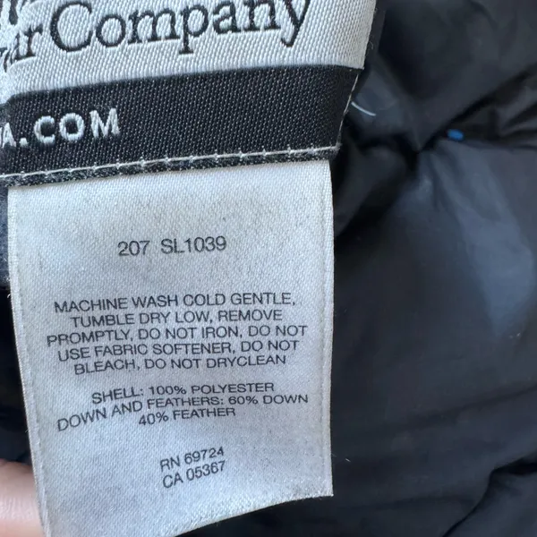 Columbia Black Puffer Down Vest S - Image 4