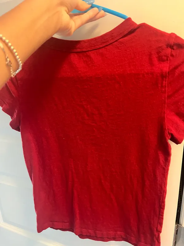 American Eagle Baby Tee red - Image 3