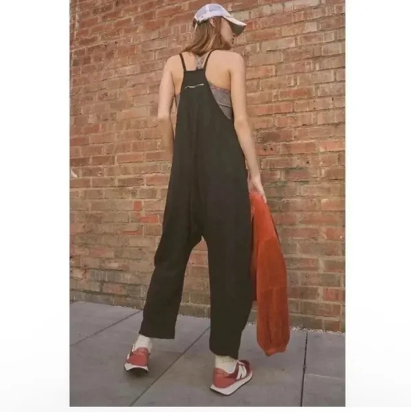 Free People Small Hot Shot Cable Knit Onesie Black - Image 7